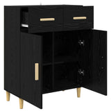 Sideboard Black oak 34 x 69.5 x 89 cm Engineered wood 880672