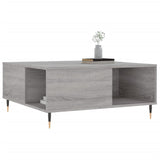 Coffee Table Grey Sonoma 80x80x36.5 cm Engineered Wood 830778