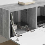 TV Wall Cabinet 2 pcs Grey Sonoma 78.5 x 31 x 29.5 cm 892222