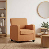 Armchair Beige Faux Lamb Fleece 42043411