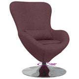 Egg Chair Purple 63 x 73 x 90 cm Fabric 42002740