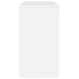 Desk with Drawer&Cabinet High Gloss White 100x40x73 cm 342655