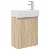 Bathroom Vanity Unit with Tap Sonoma Oak 45.5 x 22.5 x 84 cm 889453