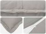 Cushion Cover 12 pcs HOUTEN Grey 40 x 80 cm Polyester 918294