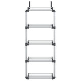 Door Organiser with 5 Shelves 52x20x135 cm Aluminium 154597