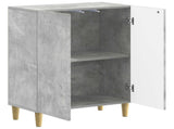 Bathroom Storage Cainet ARNHEM Concrete Grey 59.5 x 31 x 80 cm 896618