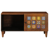 Coffee Table Brown 80 x 50 x 40 cm Solid Mango Wood 4018228