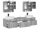 Bathroom Cabinet Set 5 pcs Grey Sonoma 50 x 14.5 x 70 cm 3406604