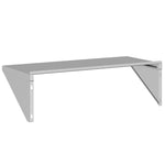 ZNTS Wall Shelf 100x45x31 cm Silver Stainless Steel 30272