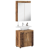 Bathroom Furniture Set TULUM 2 pcs Old Wood 60 x 34 x 63 cm 3398022