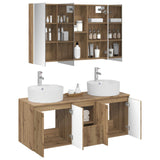 Bathroom Cabinet Set 4 pcs Artisan Oak Engineered Wood 3406470