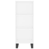 Highboard White 34.5x34x180 cm Engineered Wood 3199001