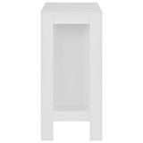 Bar Table with Shelf White 110x50x103 cm 280211