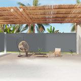 Retractable Side Awning Anthracite 220x1200 cm 318086