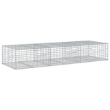 Gabion Basket with Cover 300x100x50 cm Galvanised Iron 3295180