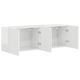 TV Wall Cabinet 2 pcs High Gloss White 59.5 x 31 x 40 cm 892338