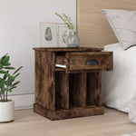 ZNTS Bedside Cabinets 2 pcs Smoked Oak 43x36x50 cm 816355