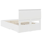 Bed Frame with Drawer with Headboard Manual Engineered Wood 3410326