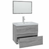 Bathroom Furniture Set Grey Sonoma Engineered Wood 3152874