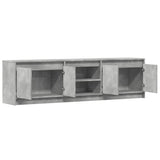 TV Cabinet with LED Concrete Grey 180x34x50 cm Engineered Wood 3307915