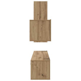 TV Cabinet Set with Drawer 4 pcs Artisan Oak Engineered Wood 3393263