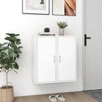 ZNTS Shoe Cabinets 2 pcs White 32x35x70 cm Engineered Wood 808955