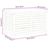 Garden Storage Box 90x48x55 cm Solid Wood Eucalyptus 367839