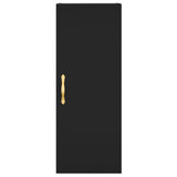 Highboard Black 34.5x34x180 cm Engineered Wood 3198962