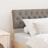 Upholstered Headboard Taupe 90 cm Solid Pine Wood 879197