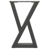 Coffee Table Legs 2 pcs Anthracite 28x cm Steel 4012698