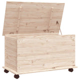 Storage Chest with Wheels ALTA 73x39.5x43 cm Solid Wood Pine 353927