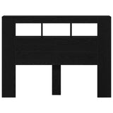 LED Headboard Black Oak 140 x 18.5 x 103.5 cm Engineered Wood 862212