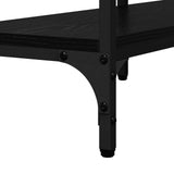 Console Table Black oak 160 x 29 x 80 cm Engineered wood 883558