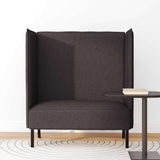 Highback Sofa Dark brown 109 x 56 x 121 cm Fabric 42010836