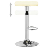 Bar Stools 2 pcs Cream Faux Leather 333101