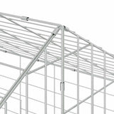 Rabbit Cage Silver 200 x 78 x 78 cm Galvanised Steel 42019233