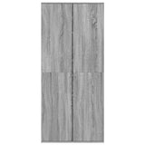 Shoe Cabinet Grey Sonoma 80x39x178 cm Engineered Wood 3276677