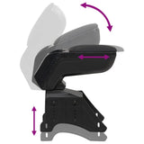 Car Armrest Universal Black 13x33x cm ABS 154644