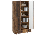 Cabinet Set 2 pcs Old Wood 66 x 34.5 x 95 cm Engineered Wood 3416356