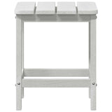 Side Table White 38 x 38 x 46 cm Polyethylene 42006633