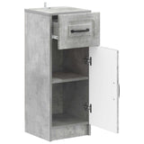 Bathroom Storage Cainet UTRECHT Concrete Grey 30 x 31 x 77 cm 897708
