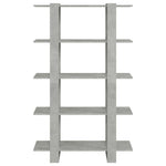 Book Cabinet/Room Divider Concrete Grey 100x30x160 cm 811533