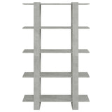 Book Cabinet/Room Divider Concrete Grey 100x30x160 cm 811533