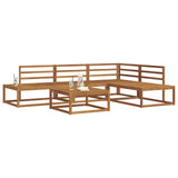 Outdoor Sofa Set Natural Solid Acacia Wood 3368137