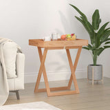 Folding Tray Table 52x36x56.5 cm Solid Wood Walnut 350349
