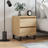 Bedside Cabinet Sonoma Oak 40x35x50 cm Engineered Wood 826898