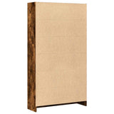 Bookcase Smoked Oak 80x24x143 cm Engineered Wood 857848