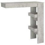 Wall Bar Table Concrete Grey 102x45x103.5 cm Engineered Wood 811785