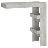 Wall Bar Table Concrete Grey 102x45x103.5 cm Engineered Wood 811785