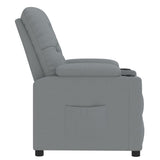 Recliner Chair Light Grey Fabric 352411